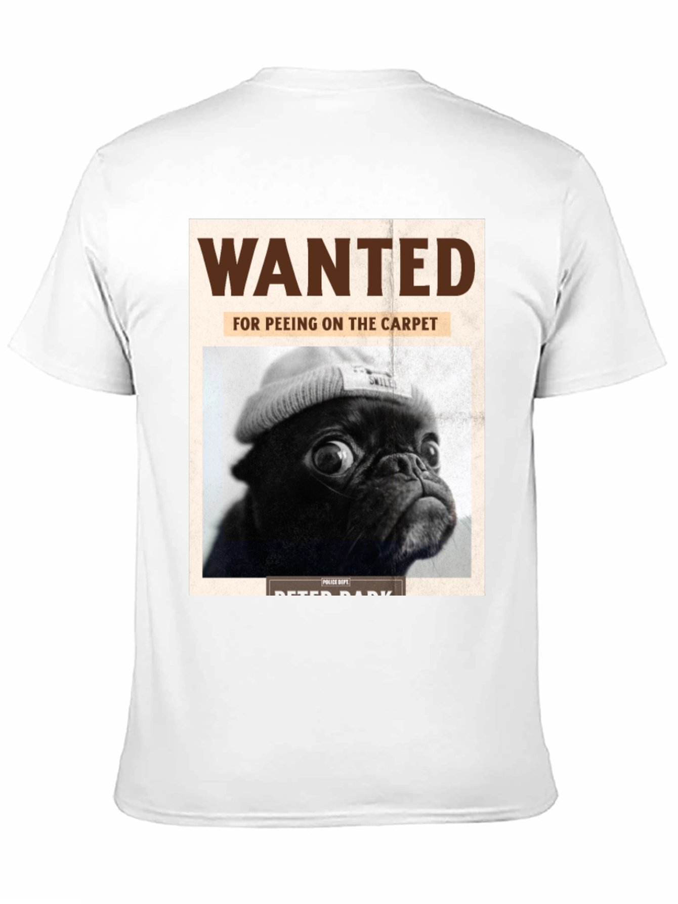 Wanted Pug T-Shirt