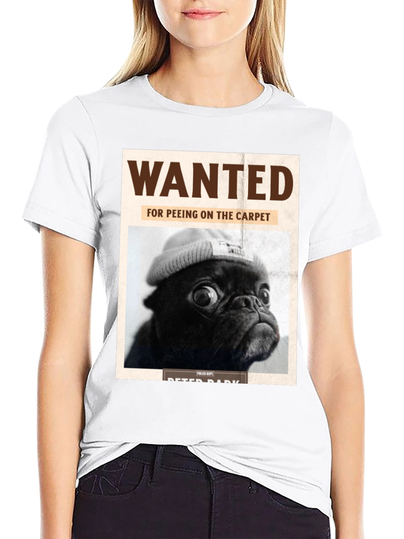 Wanted Pug T-Shirt