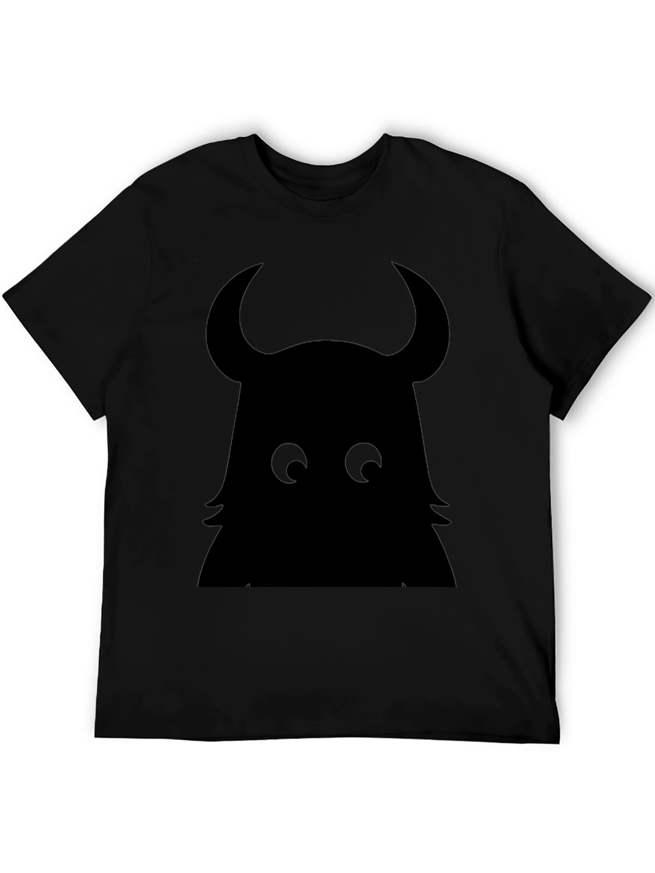 Monster Silhouette Graphic Black T-Shirt