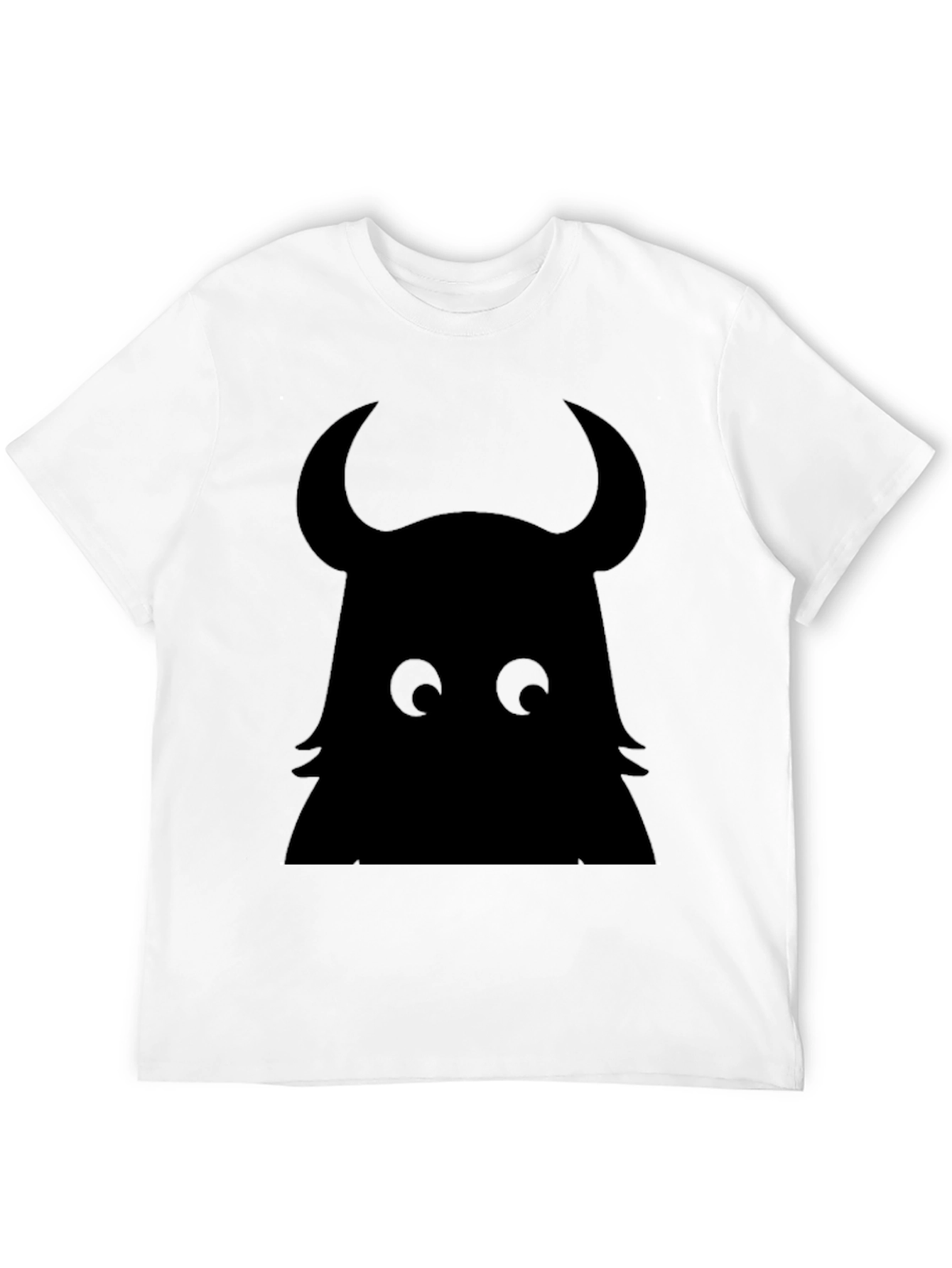 Monster Silhouette Graphic Black T-Shirt