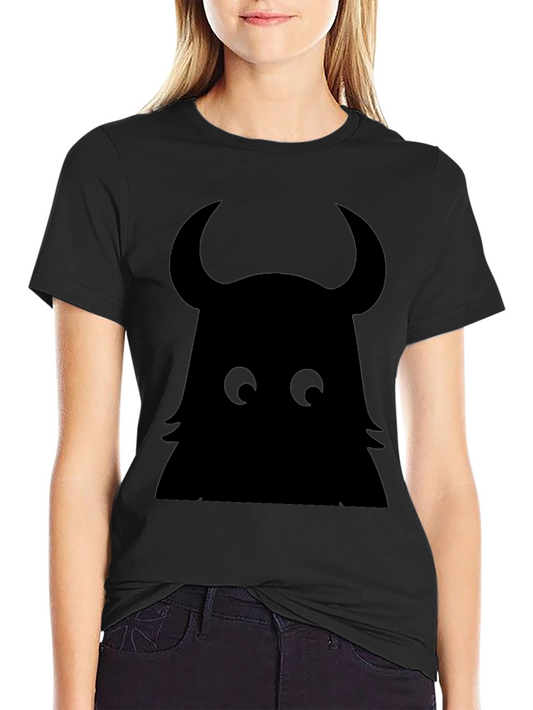 Monster Silhouette Graphic Black T-Shirt