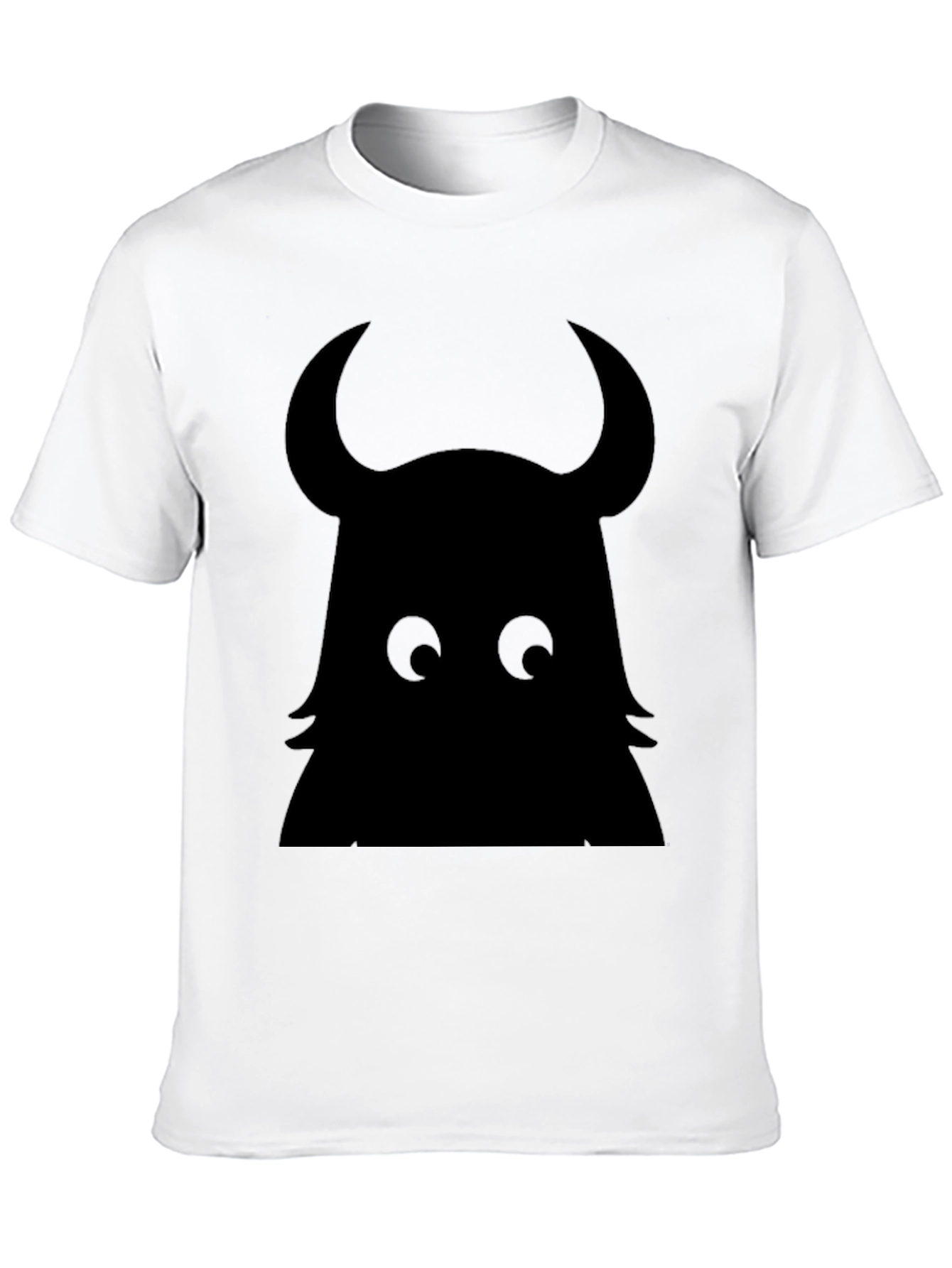 Monster Silhouette Graphic Black T-Shirt