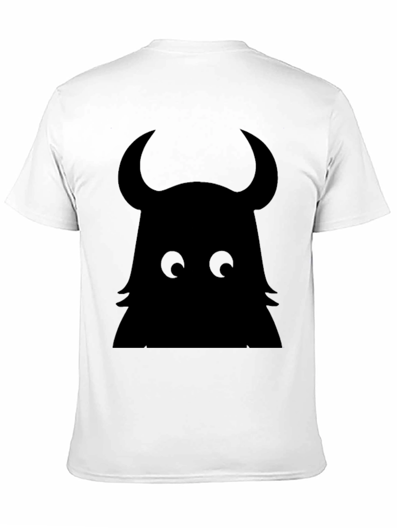 Monster Silhouette Graphic Black T-Shirt