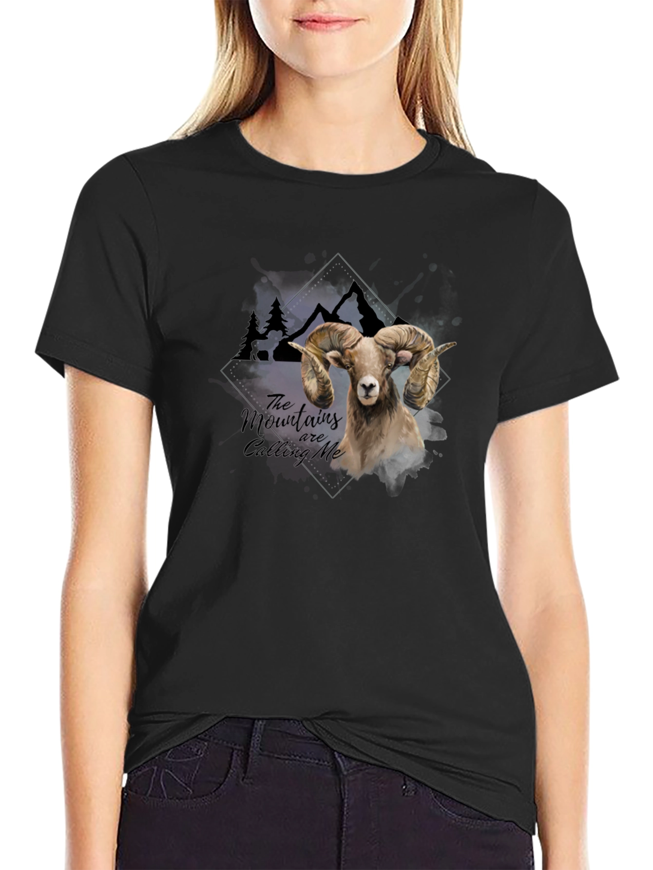 Mountains are Calling Me Ram Graphic Tee