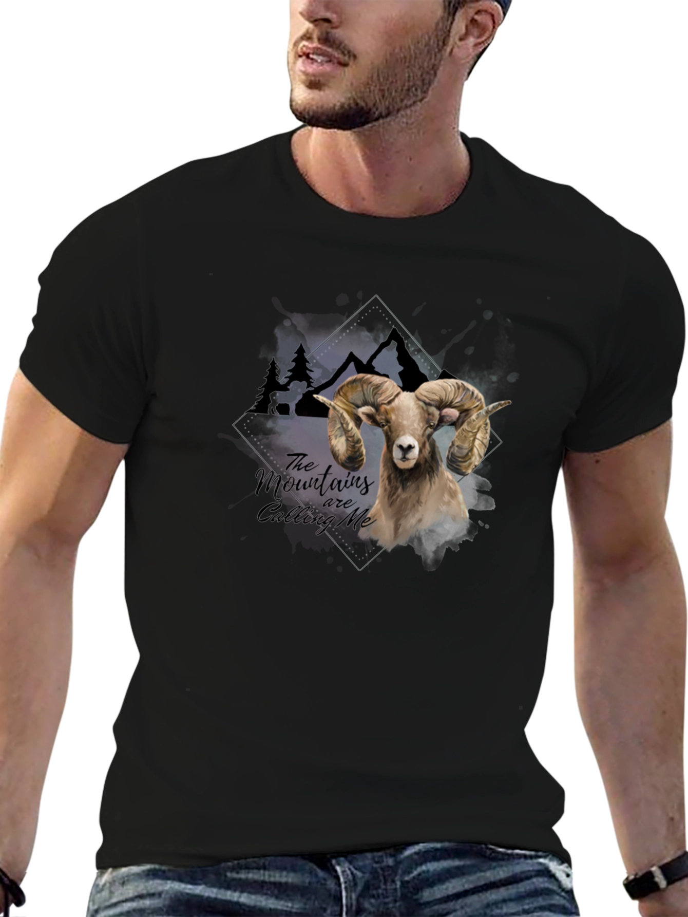 Mountains are Calling Me Ram Graphic Tee