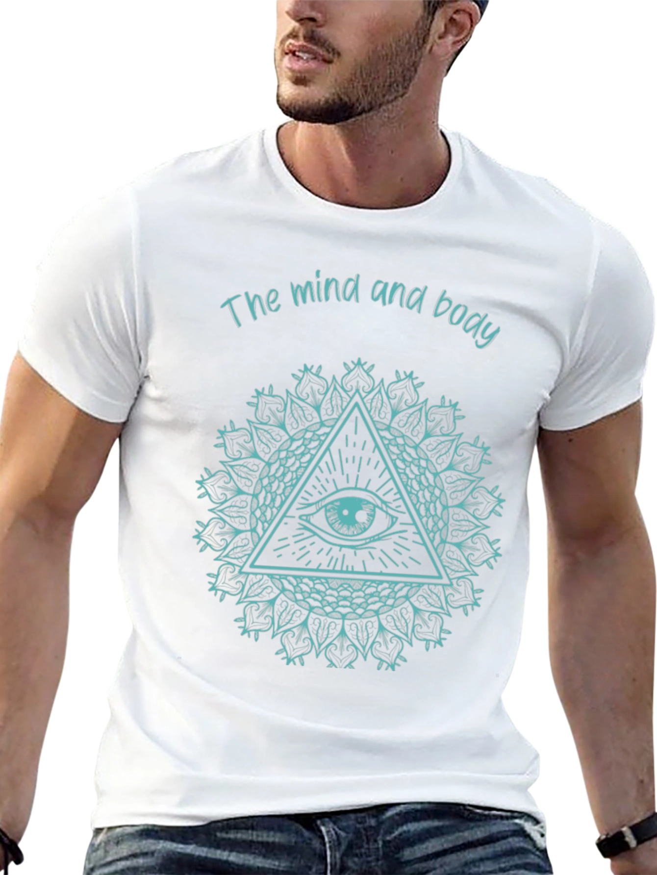 Mind and Body All-Seeing Eye Graphic Tee - Black