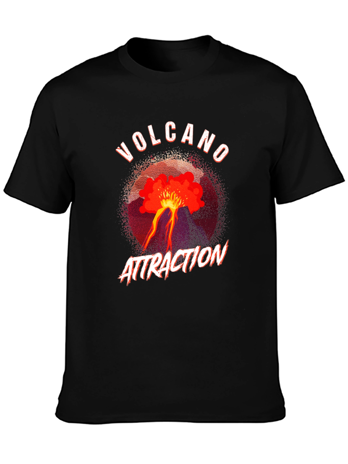 Volcano Attraction Black T-Shirt