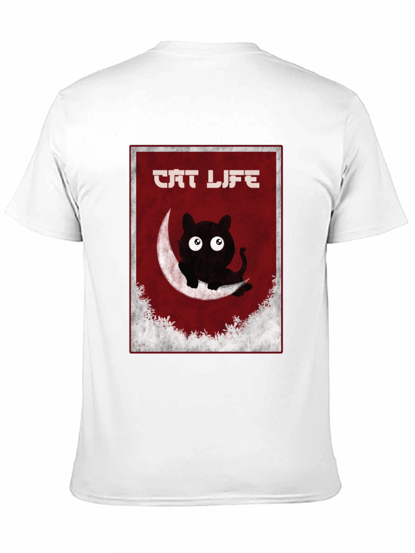 Cat Life Graphic T-Shirt - Mens Black Tee