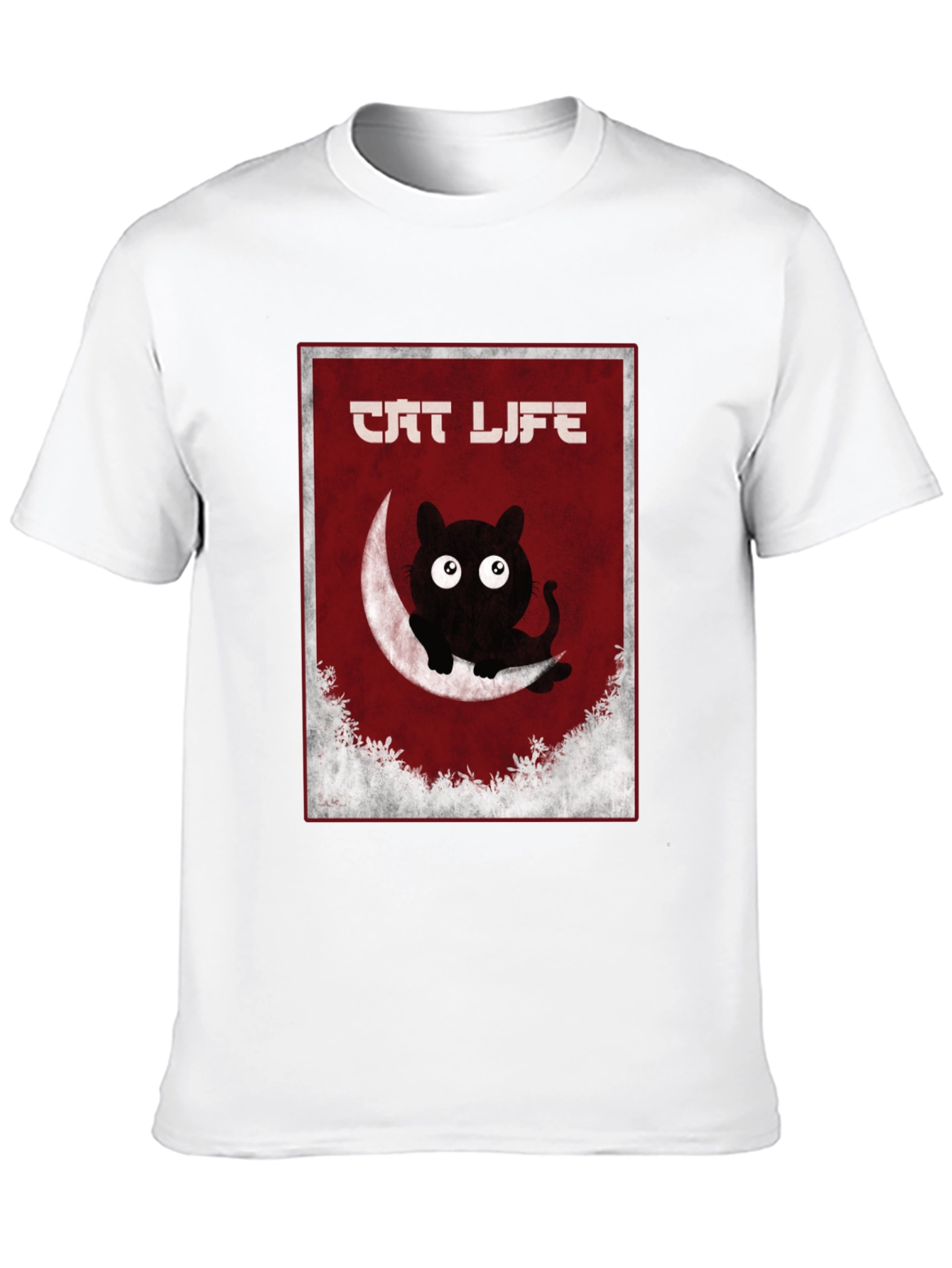 Cat Life Graphic T-Shirt - Mens Black Tee