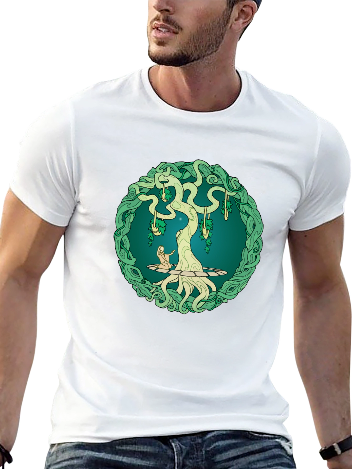 Yggdrasil Tree Graphic Black Tee