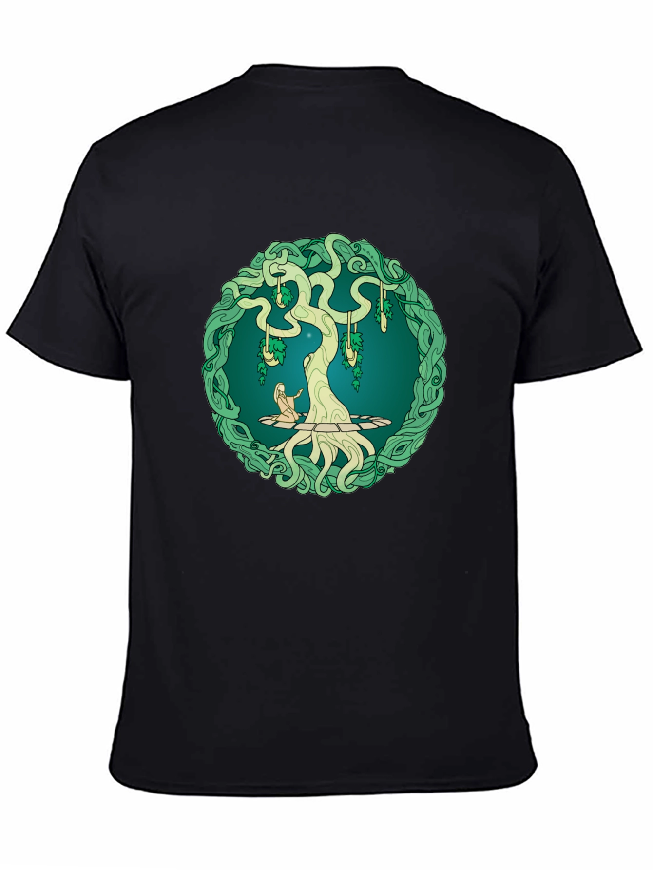 Yggdrasil Tree Graphic Black Tee