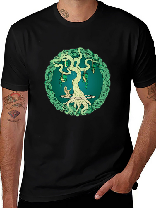 Yggdrasil Tree Graphic Black Tee