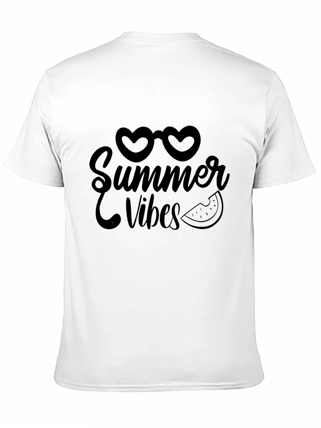 Summer Vibes Graphic Black Tee