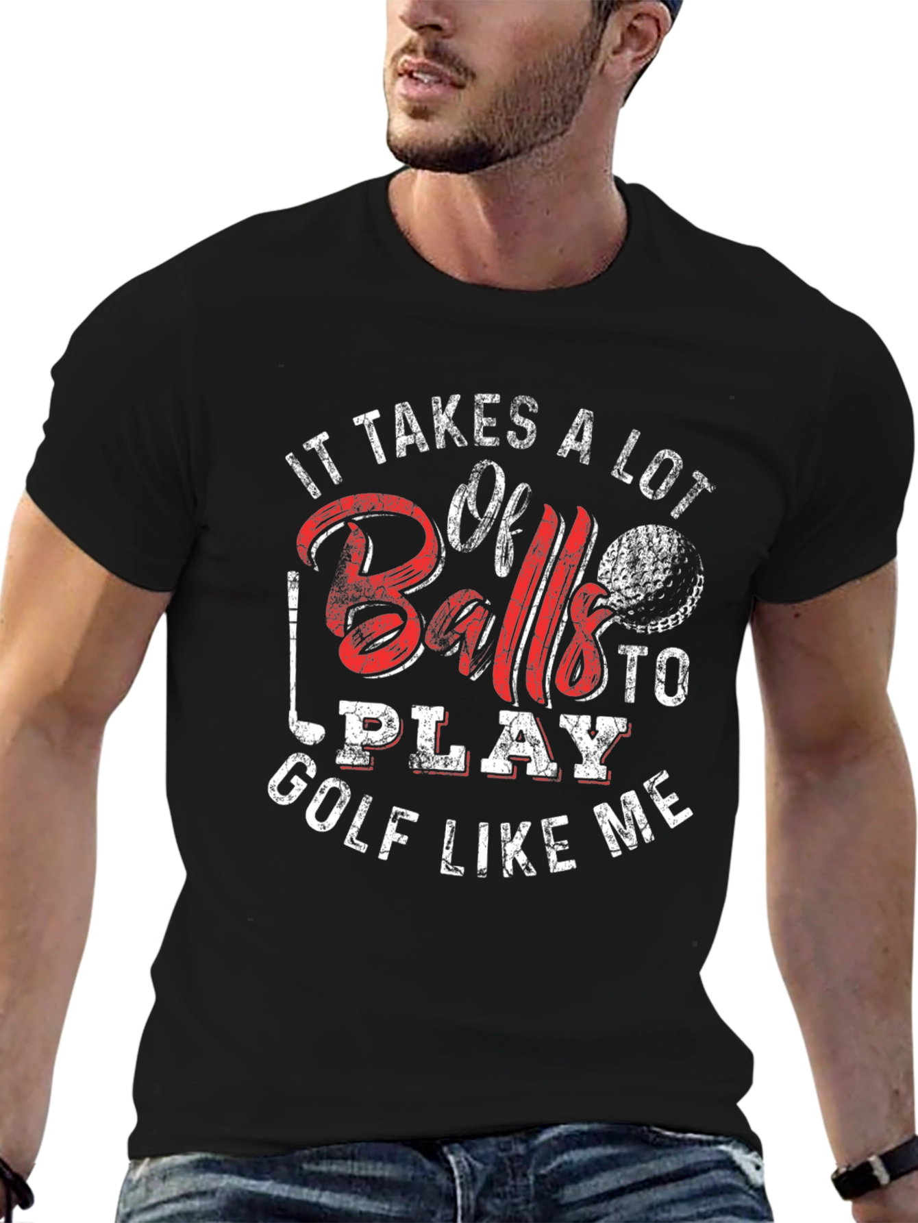 Golf Balls Funny Mens T-Shirt