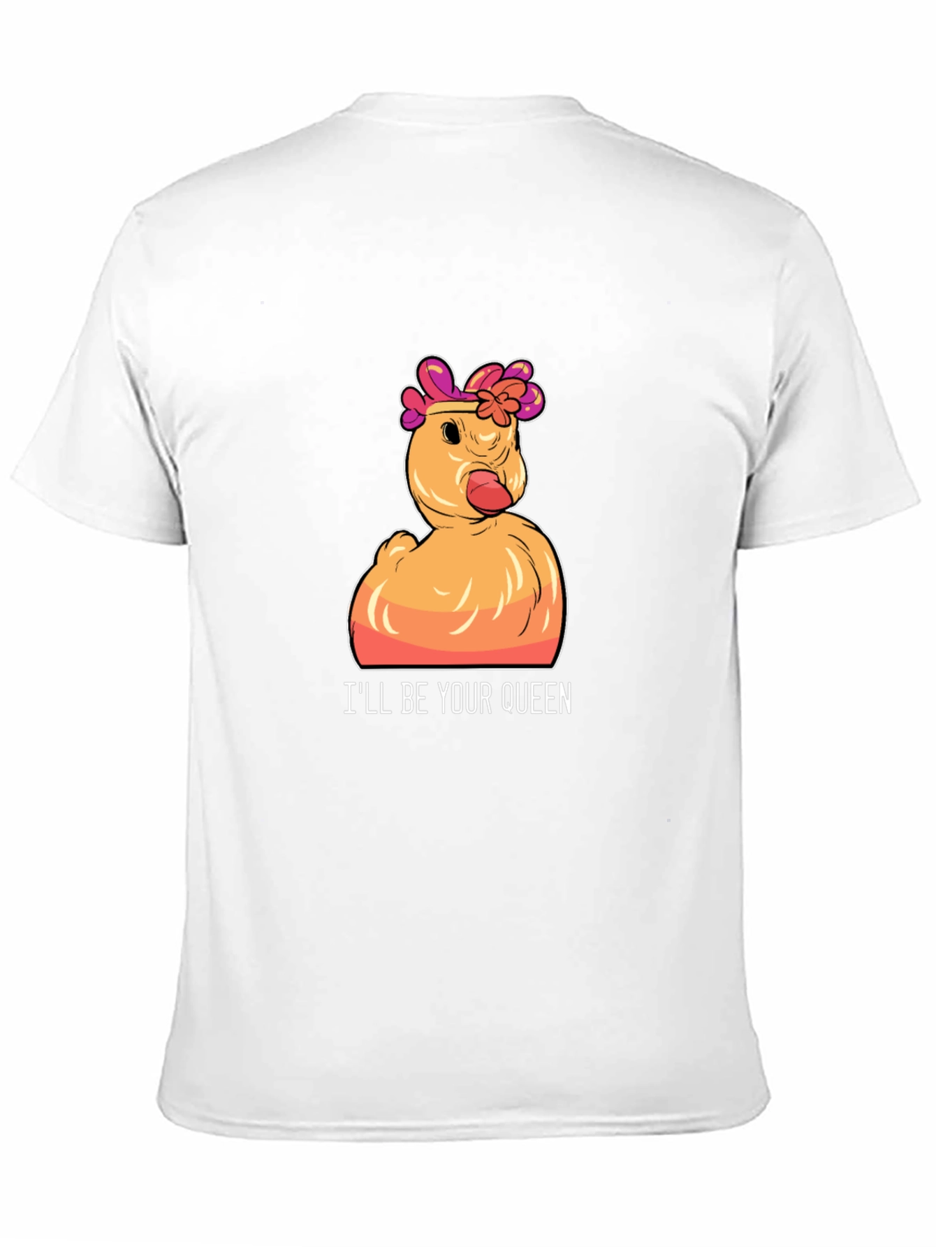 Queen Duck Graphic T-Shirt - Funny Novelty Tee