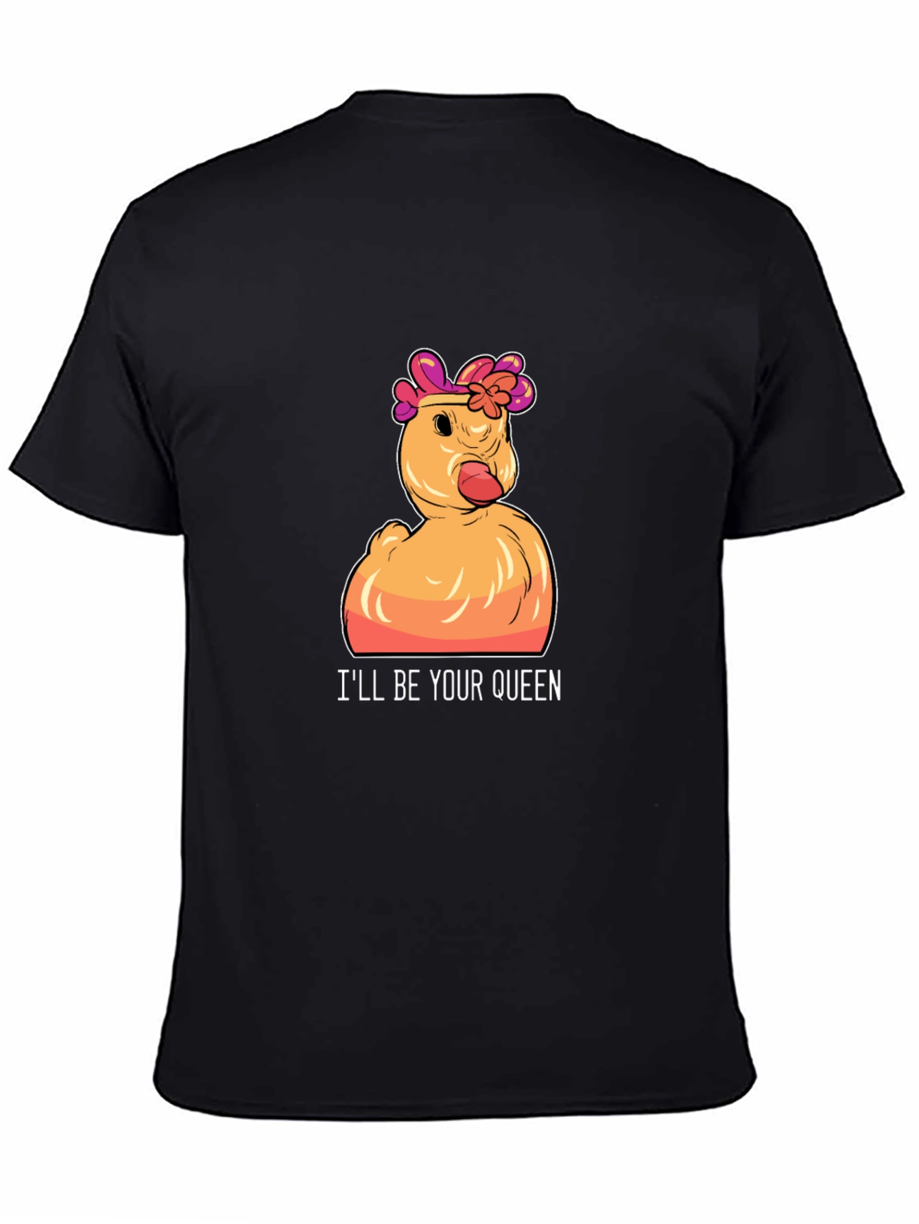 Queen Duck Graphic T-Shirt - Funny Novelty Tee