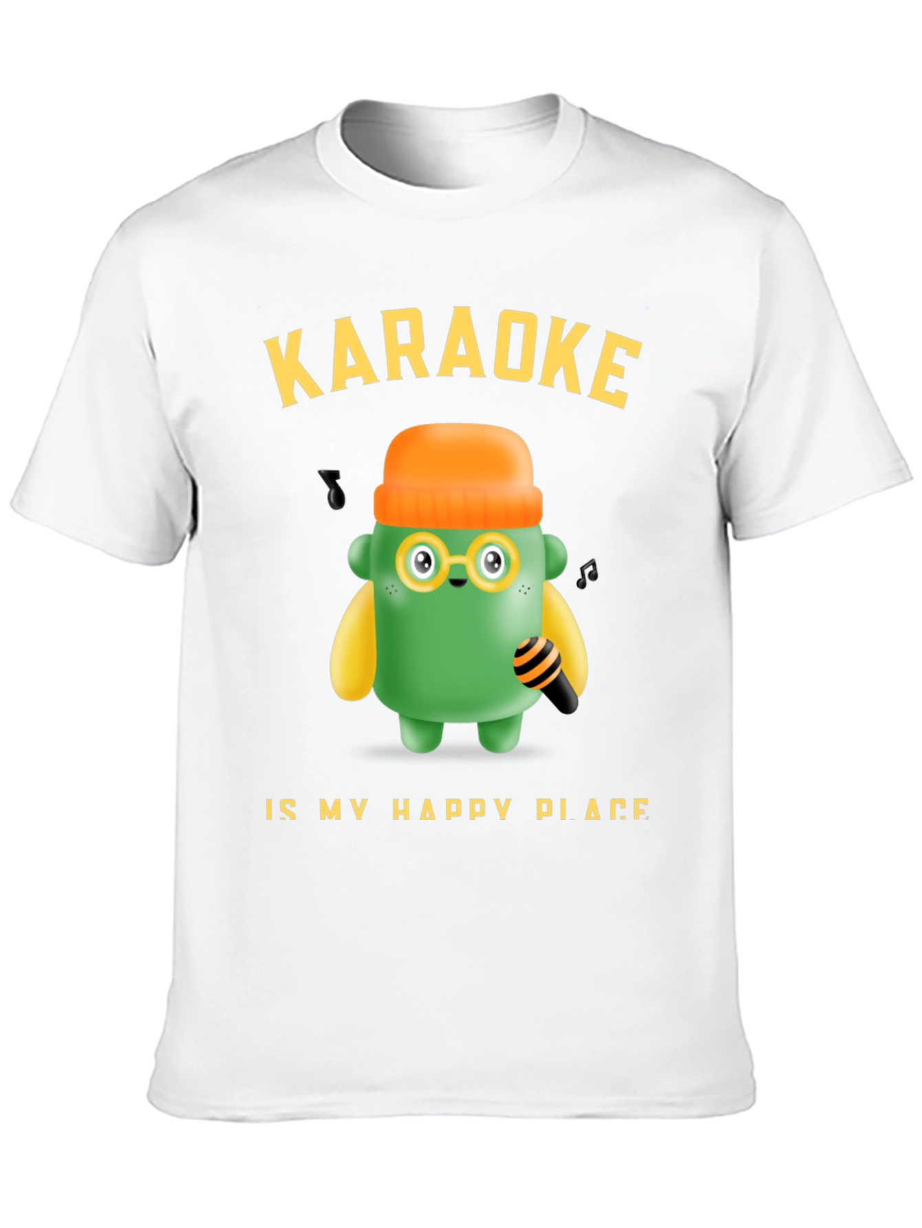 Karaoke My Happy Place T-Shirt Fun Graphic Tee