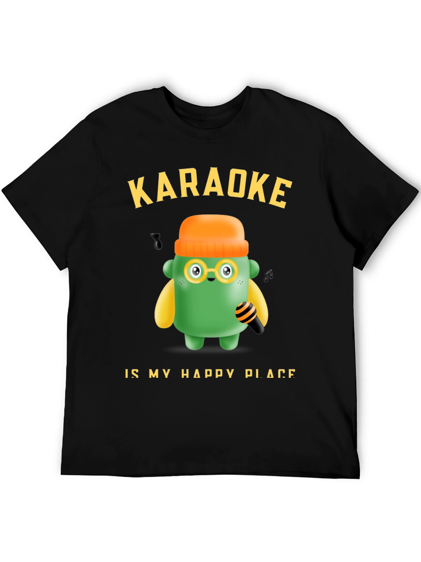 Karaoke My Happy Place T-Shirt Fun Graphic Tee