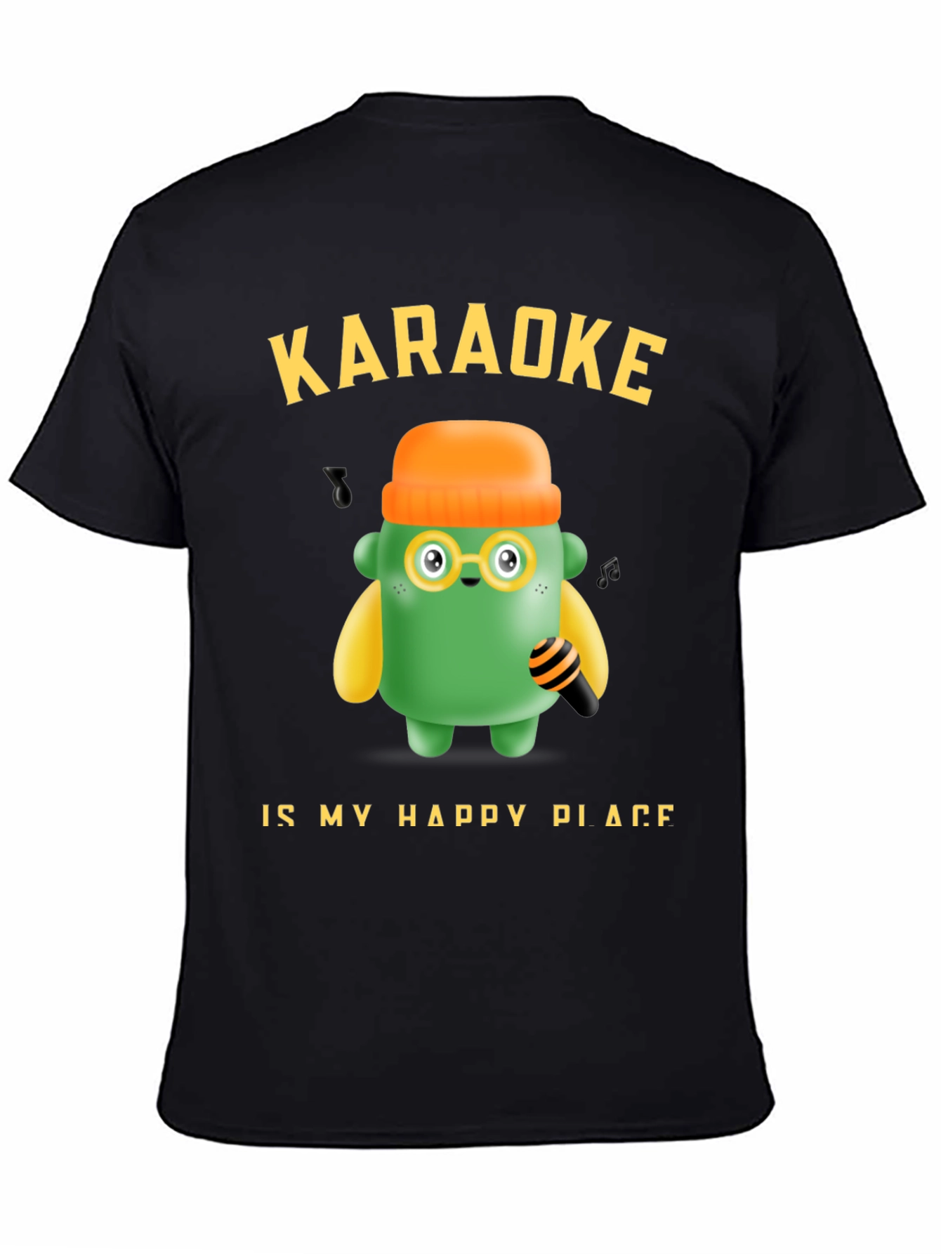 Karaoke My Happy Place T-Shirt Fun Graphic Tee
