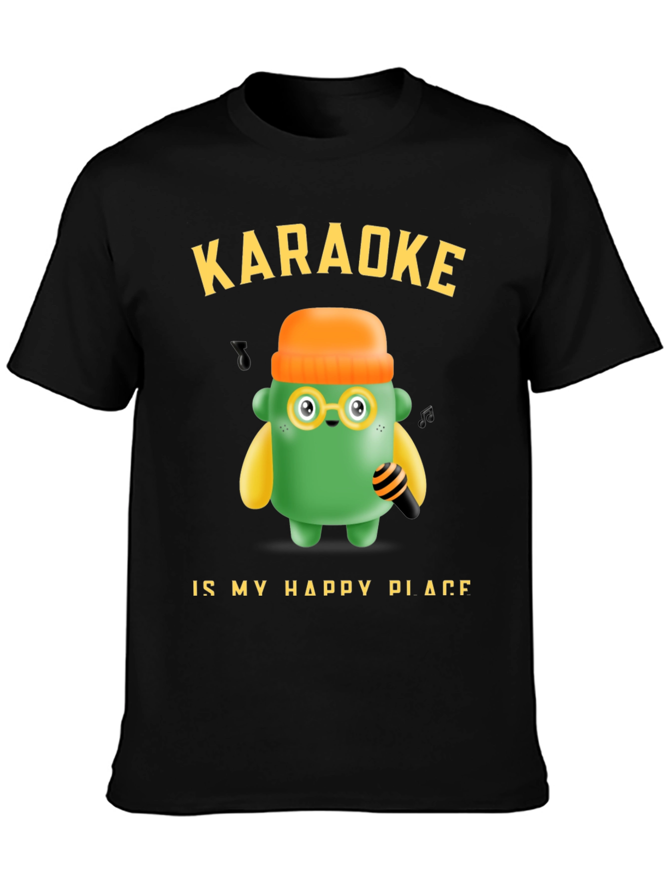 Karaoke My Happy Place T-Shirt Fun Graphic Tee