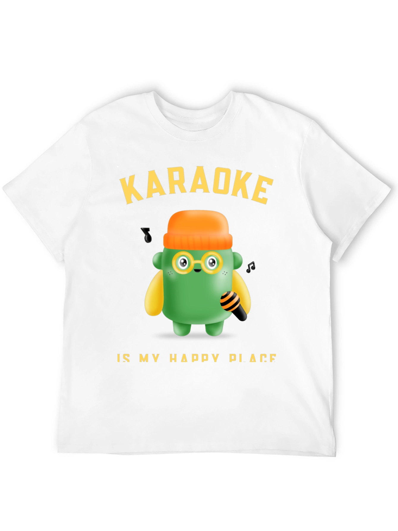 Karaoke My Happy Place T-Shirt Fun Graphic Tee