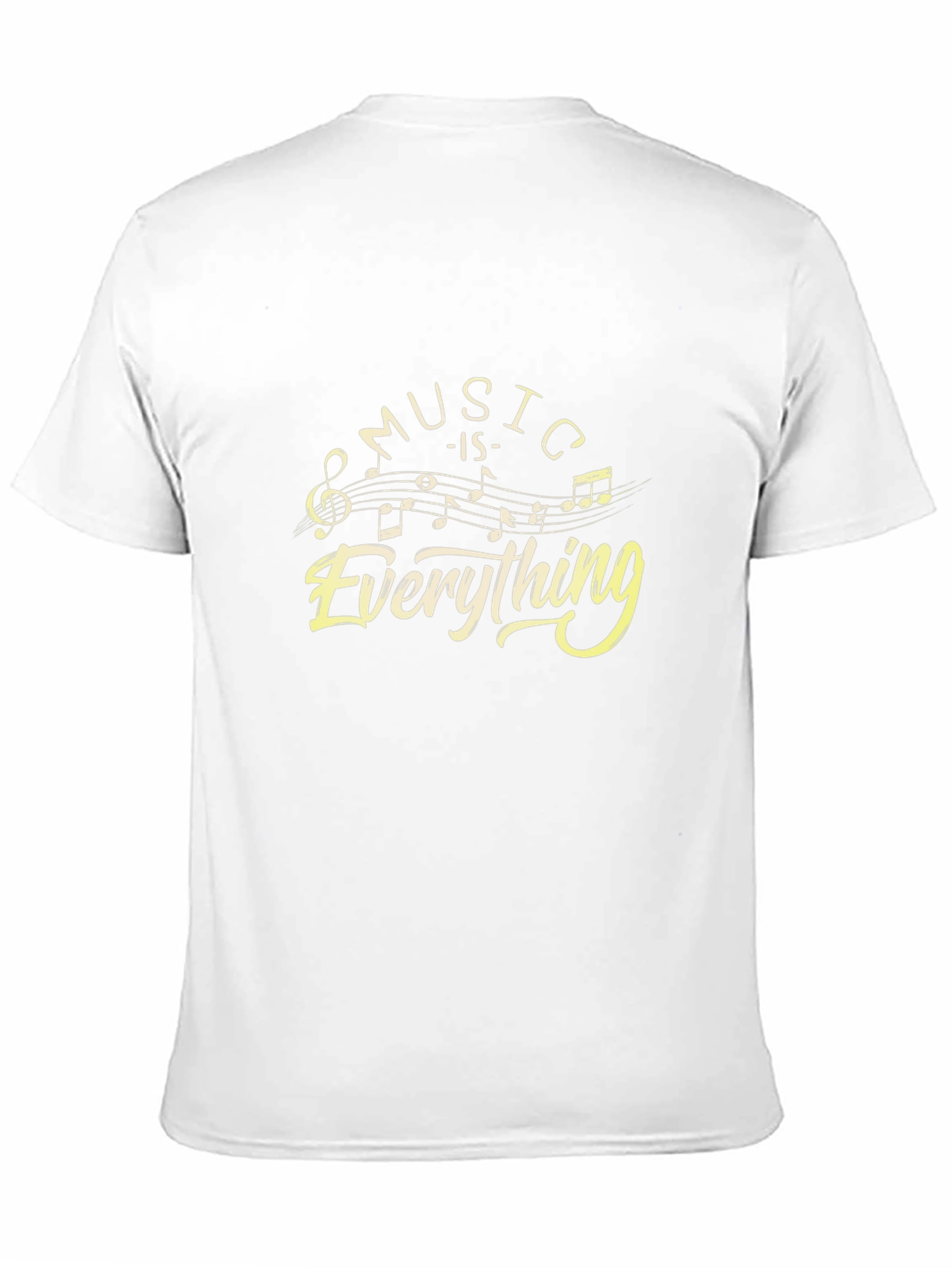 Music is Everything Black Graphic T-Shirt