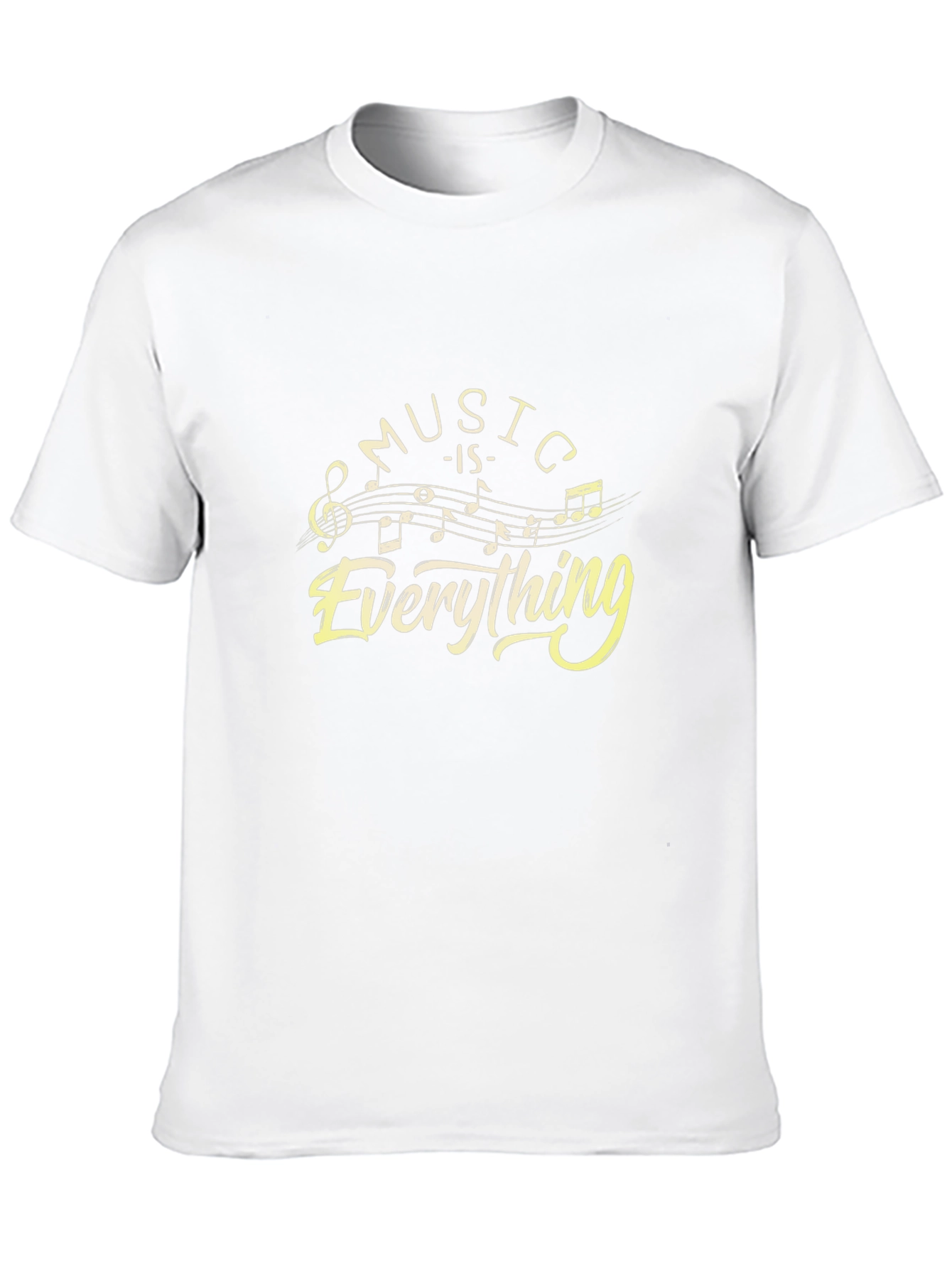 Music is Everything Black Graphic T-Shirt