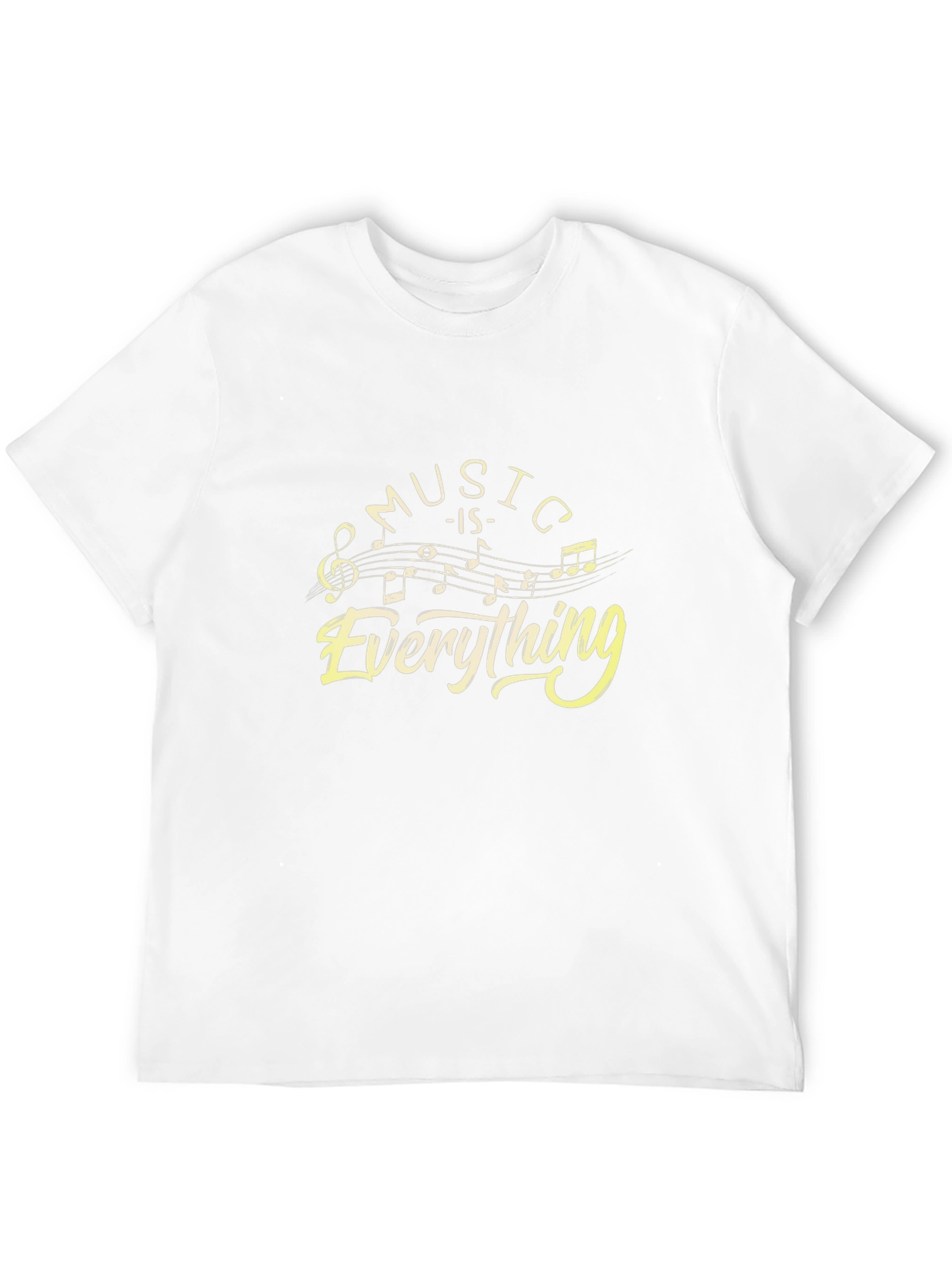 Music is Everything Black Graphic T-Shirt