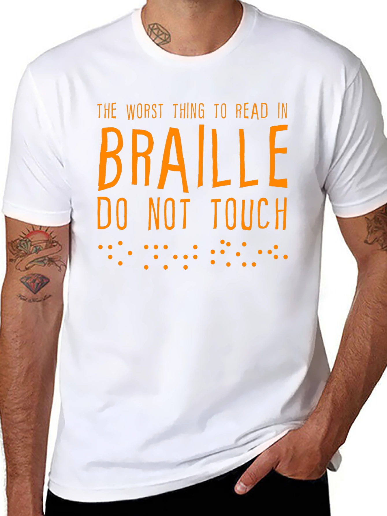 Funny Braille T-Shirt: The Worst Thing To Read