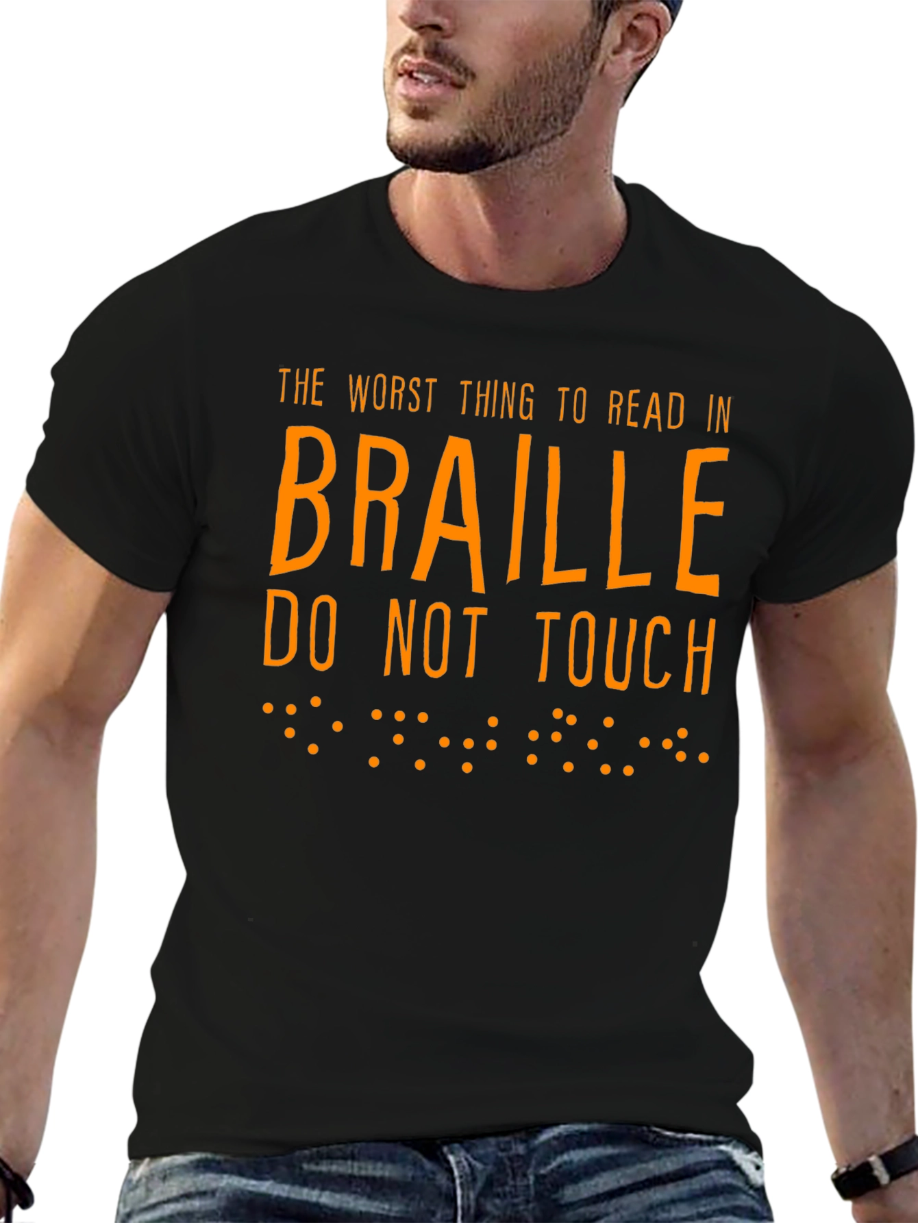 Funny Braille T-Shirt: The Worst Thing To Read