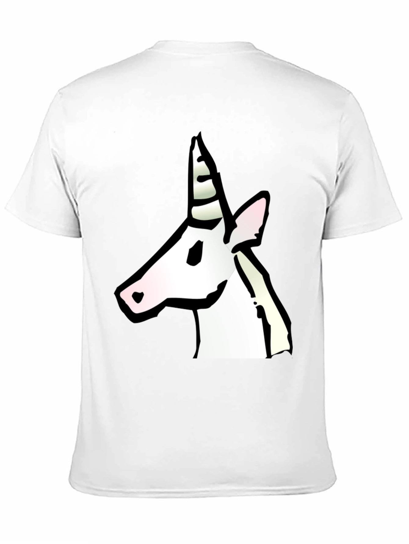 Unicorn Graphic Print Black T-Shirt