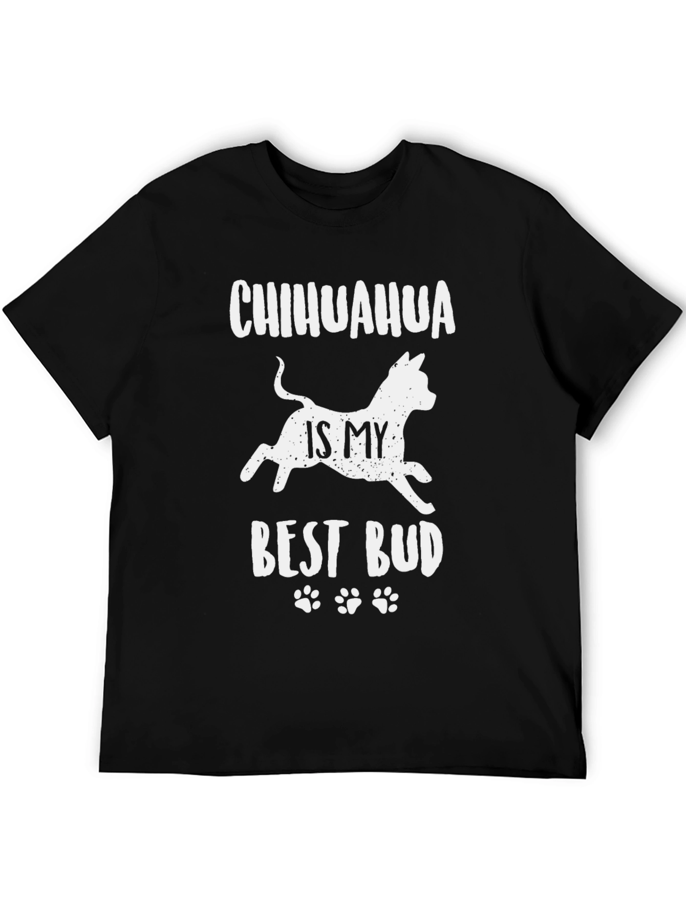 Chihuahua Best Bud Black Graphic Tee