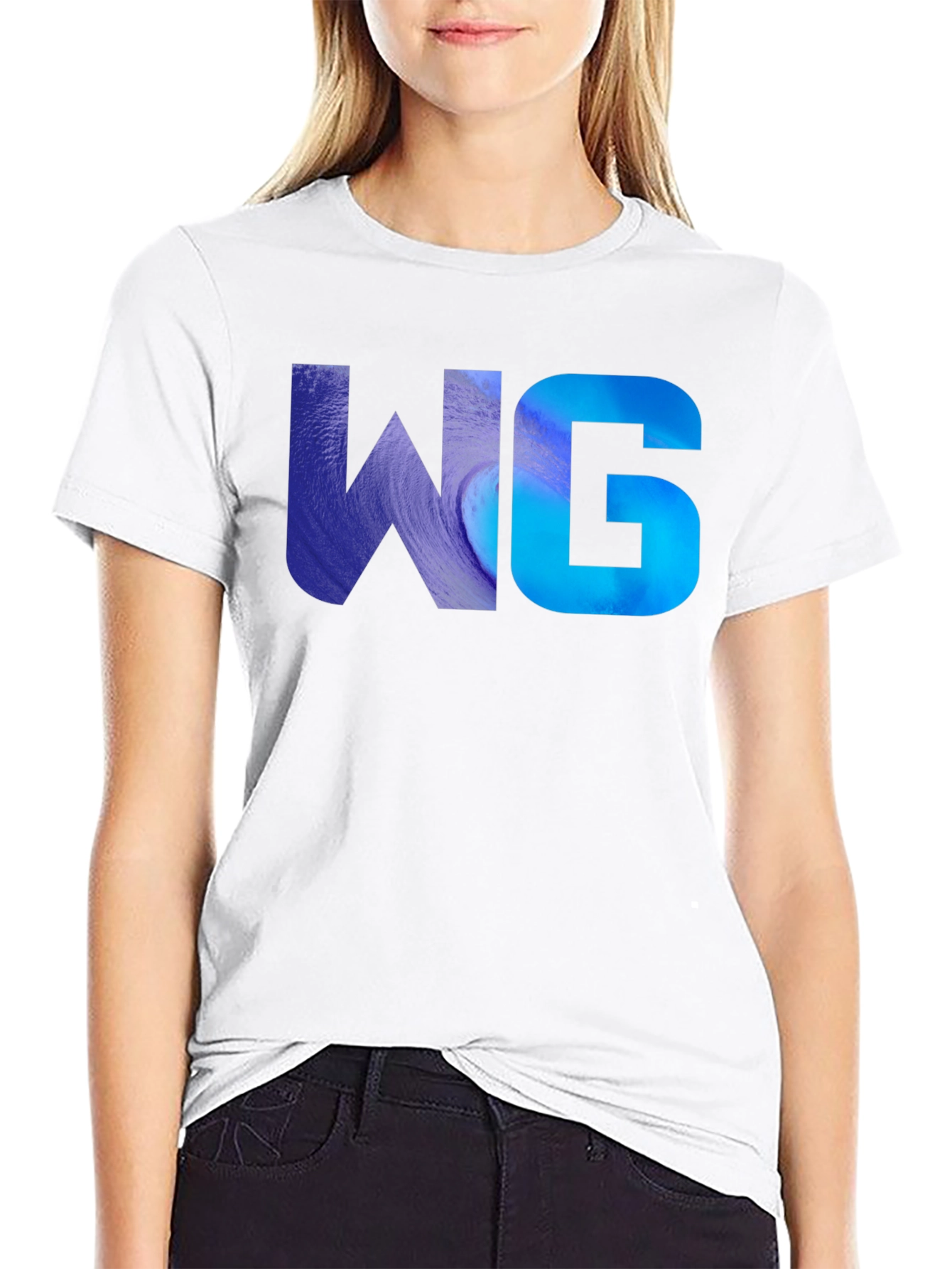 WG Graphic Tee - Modern Print Black T-Shirt
