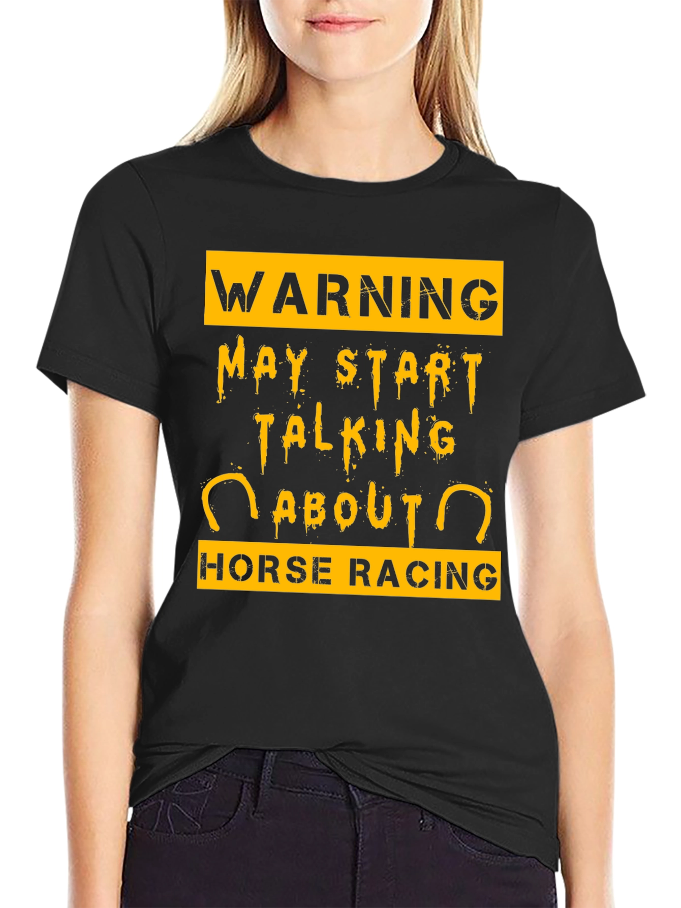 Warning May Start Talking About Horse Racing T-Shirt