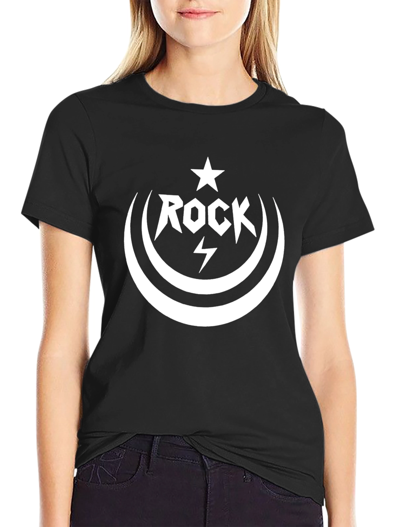 Rock Star Graphic Black T-Shirt