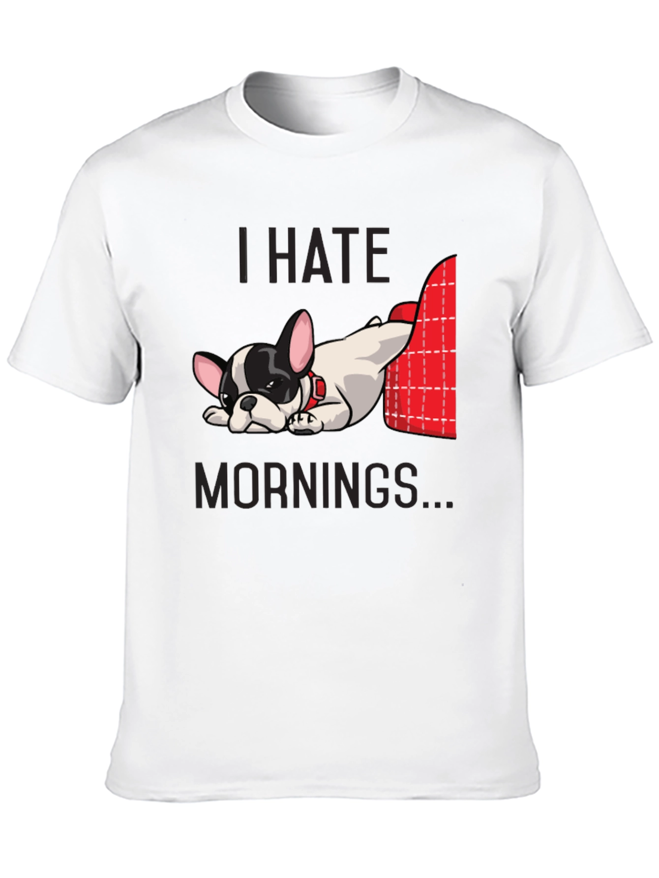 I Hate Mornings Dog Graphic Tee