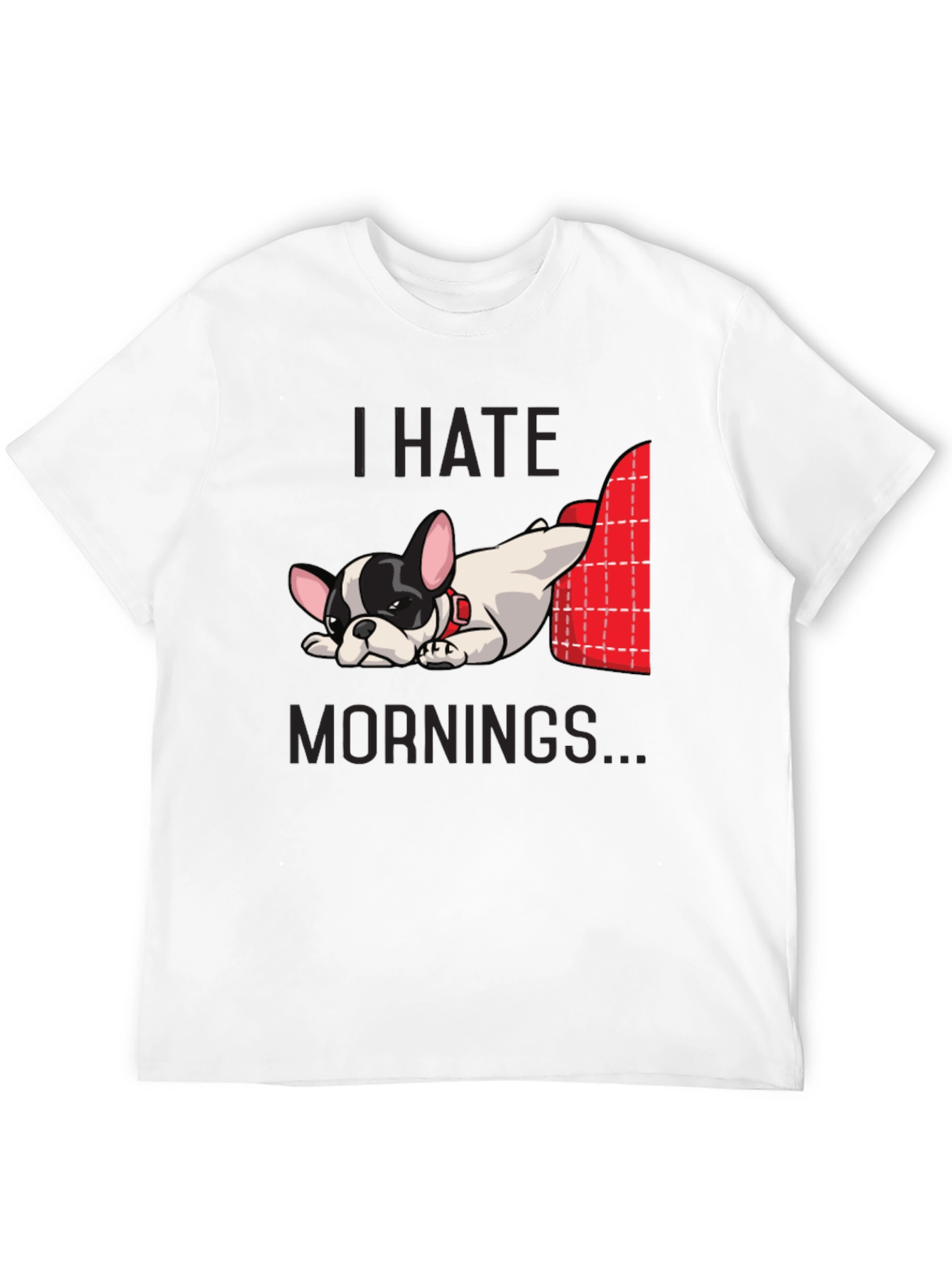 I Hate Mornings Dog Graphic Tee