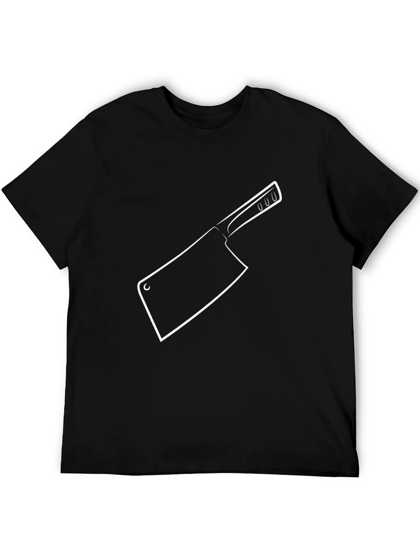 Butcher Knife Graphic T-Shirt - Black