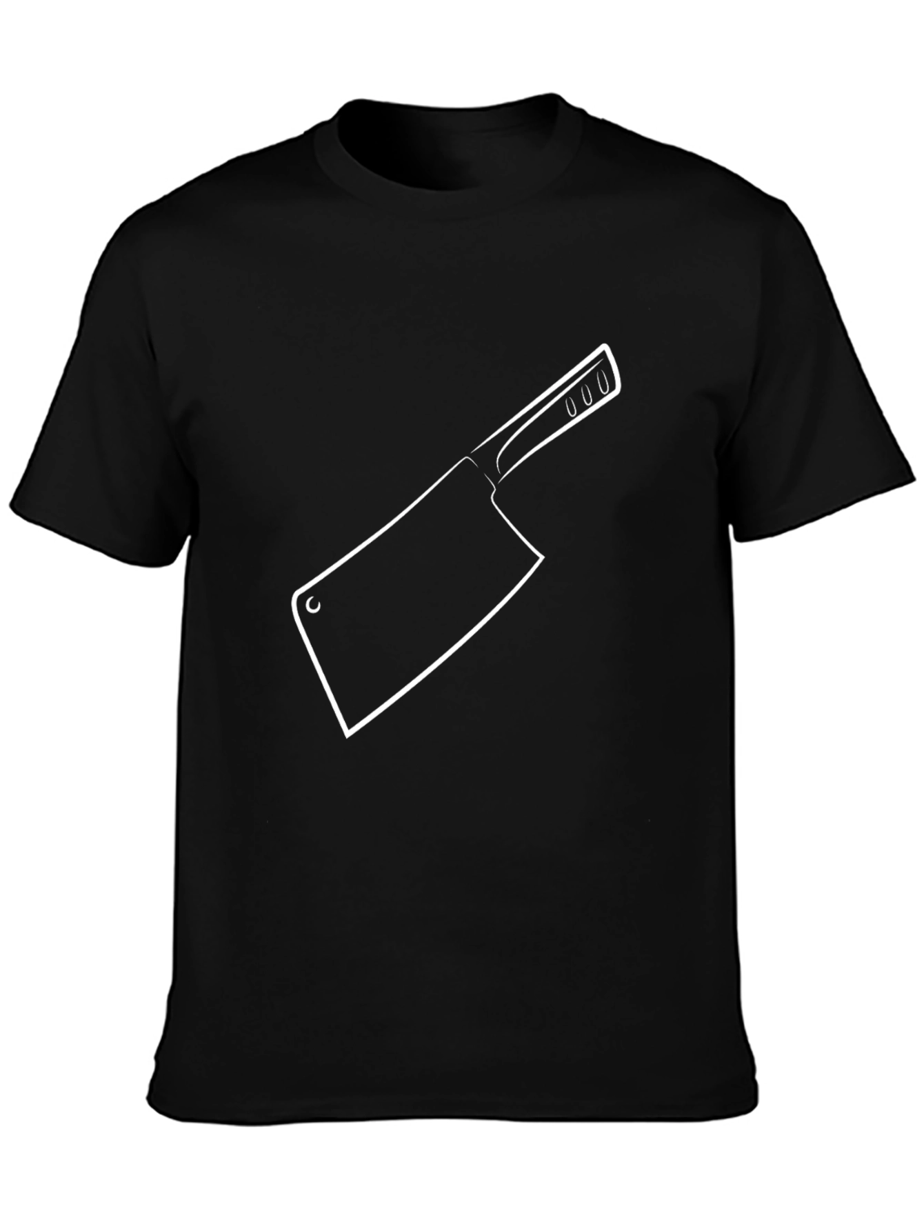 Butcher Knife Graphic T-Shirt - Black