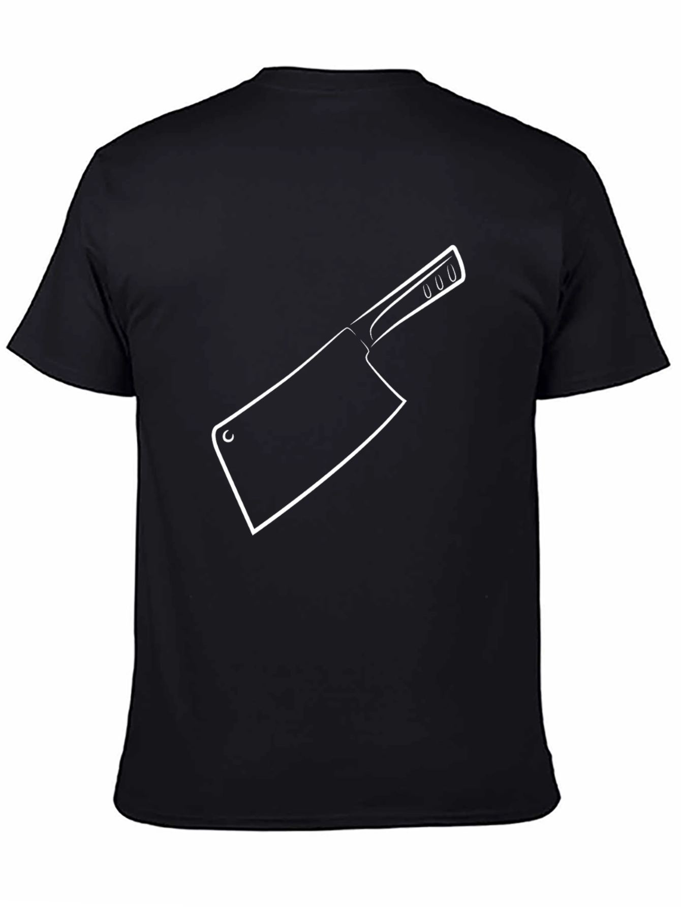 Butcher Knife Graphic T-Shirt - Black