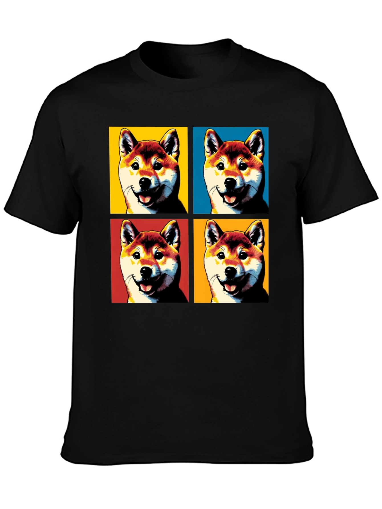 Pop Art Shiba Inu T-Shirt - Graphic Tee