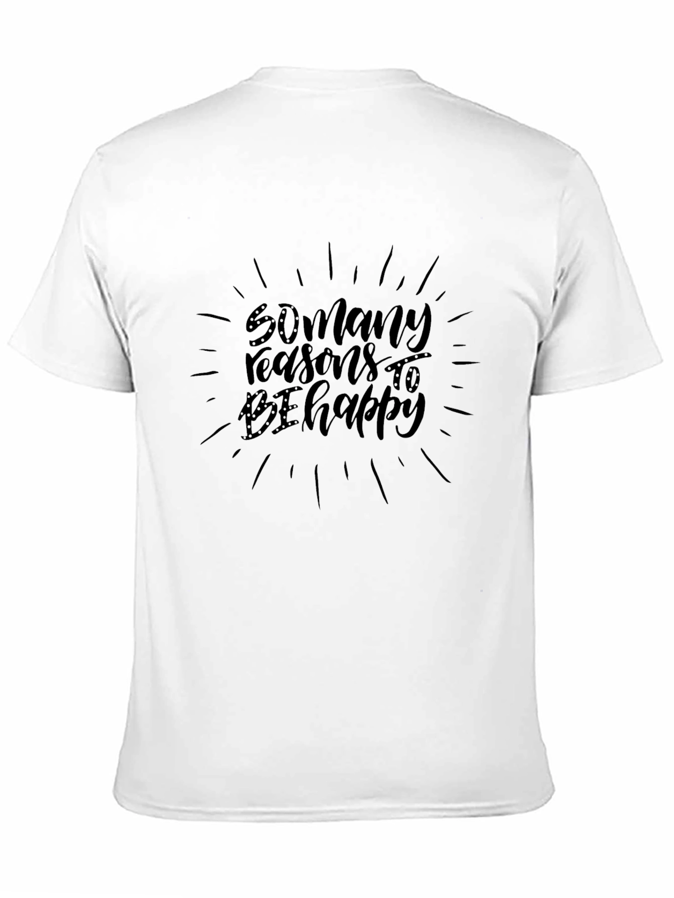 Reasons to be Happy Black Graphic Tee