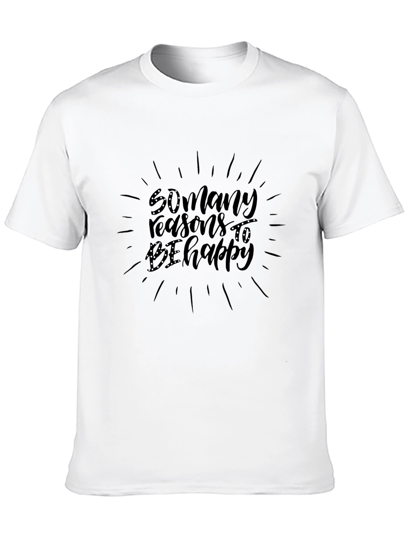 Reasons to be Happy Black Graphic Tee