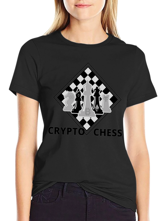 Crypto Chess T-Shirt - Bitcoin Ethereum Design