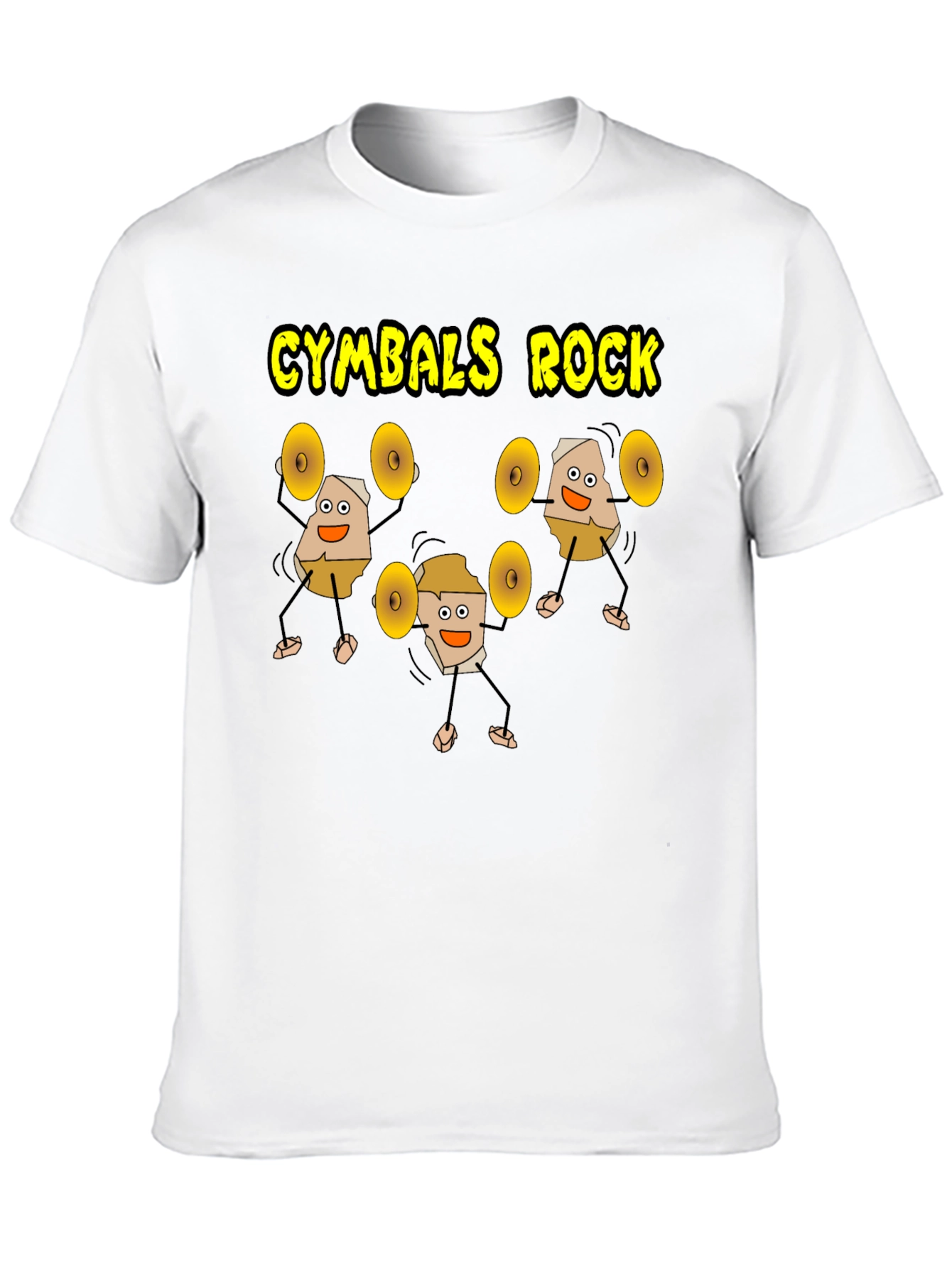 Cymbals Rock T-Shirt Funny Drummer Tee