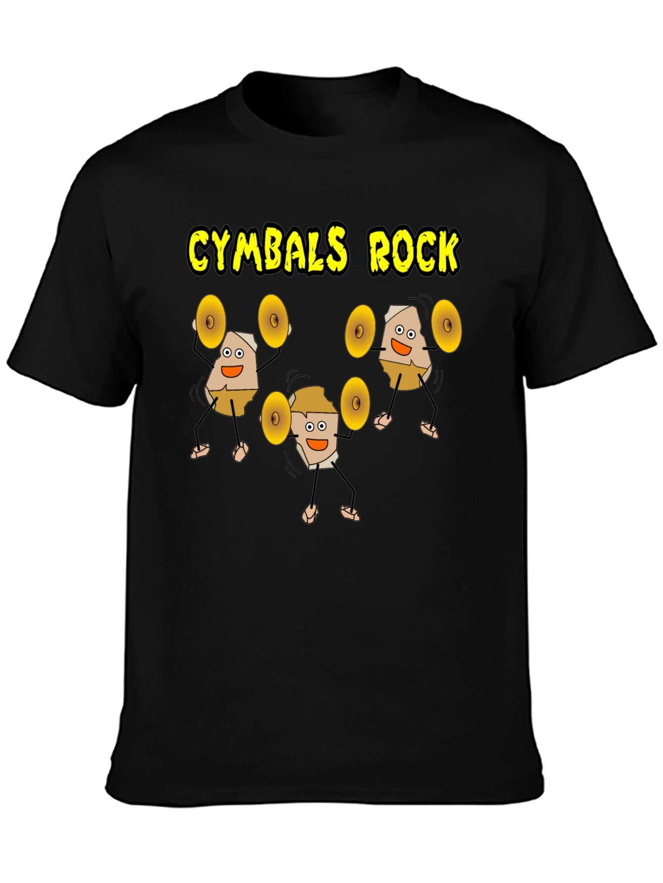 Cymbals Rock T-Shirt Funny Drummer Tee