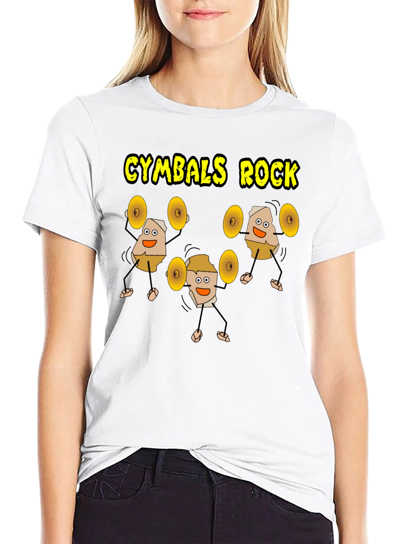 Cymbals Rock T-Shirt Funny Drummer Tee