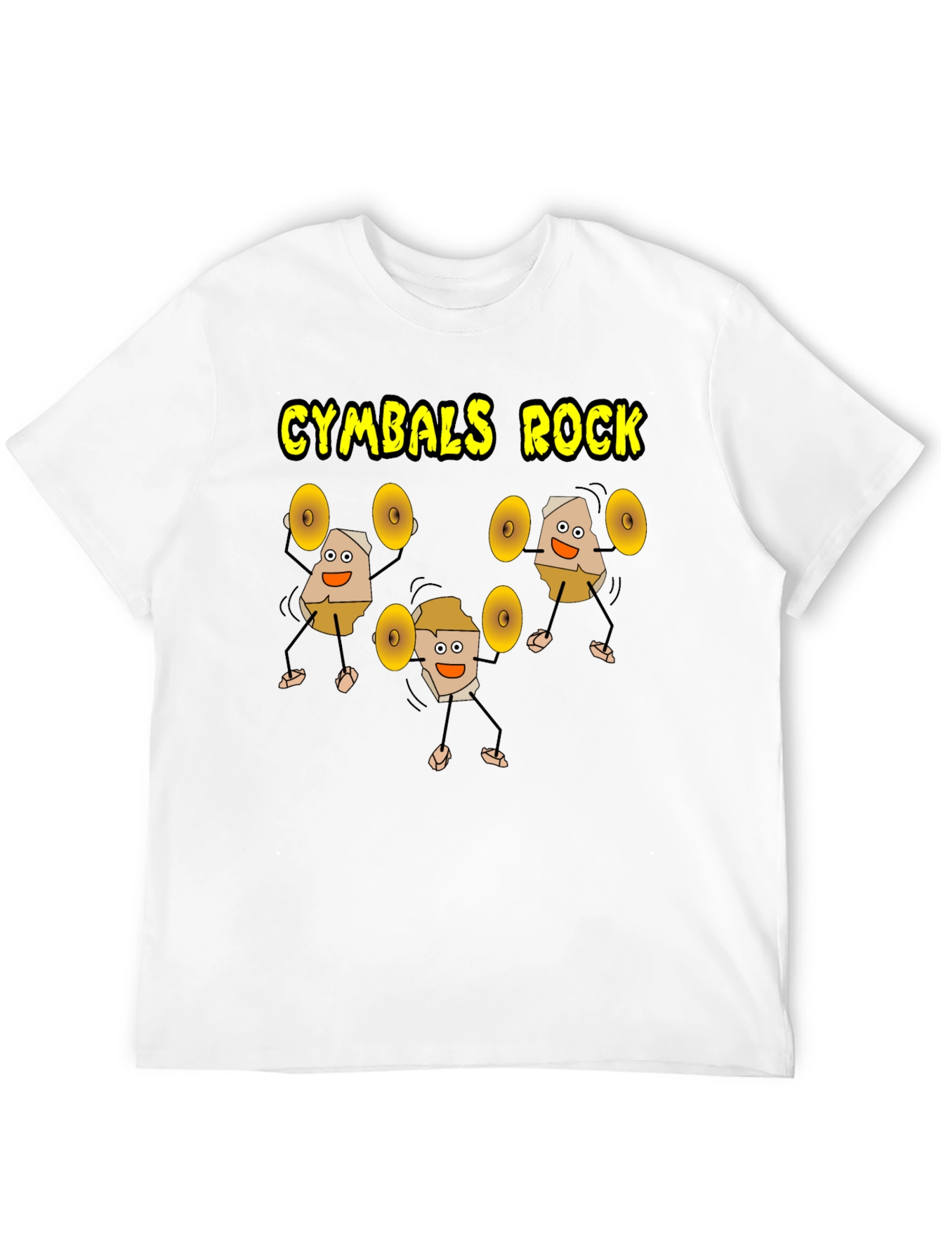 Cymbals Rock T-Shirt Funny Drummer Tee