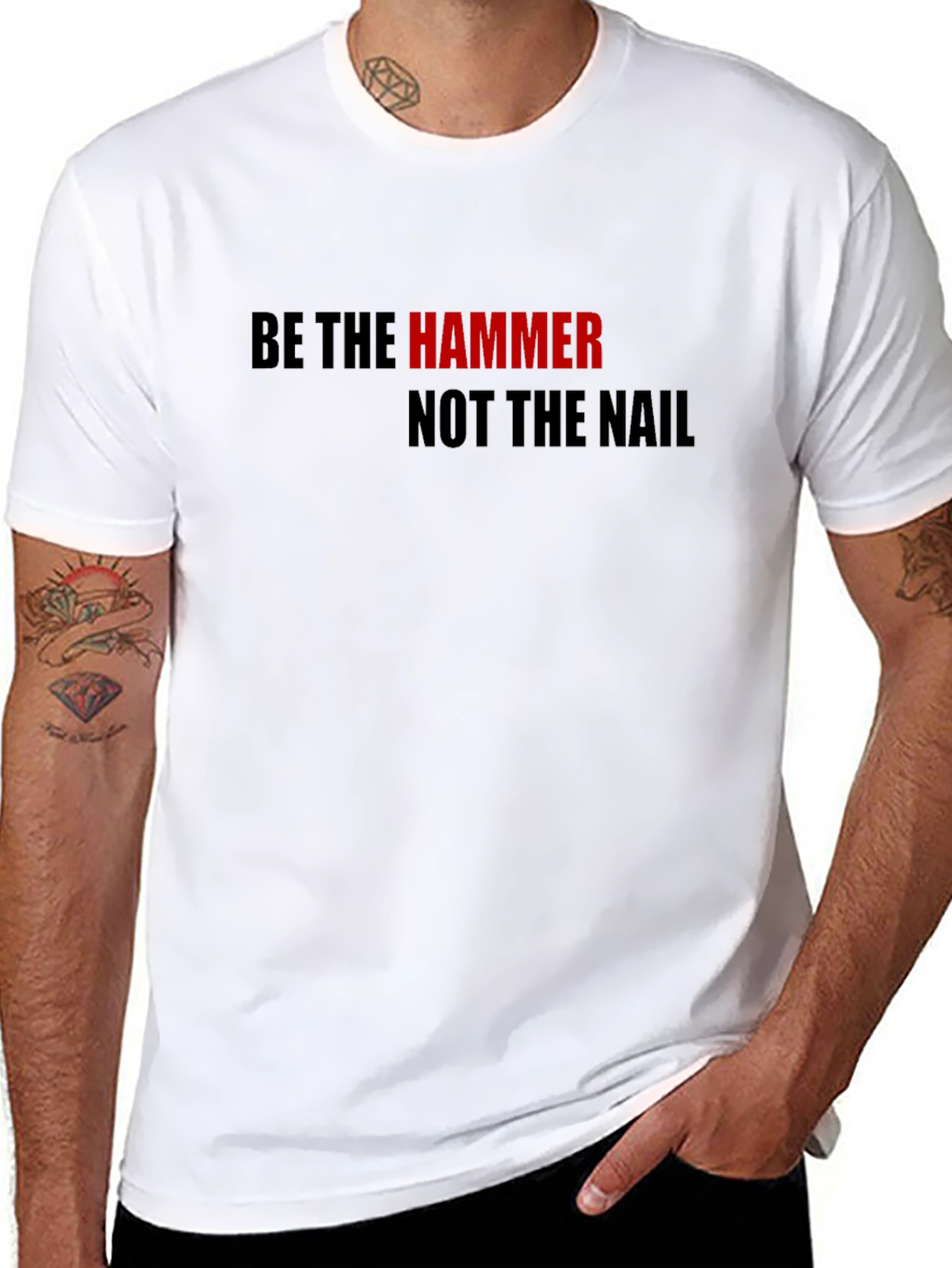 Be The Hammer T-Shirt - Motivational Black Tee