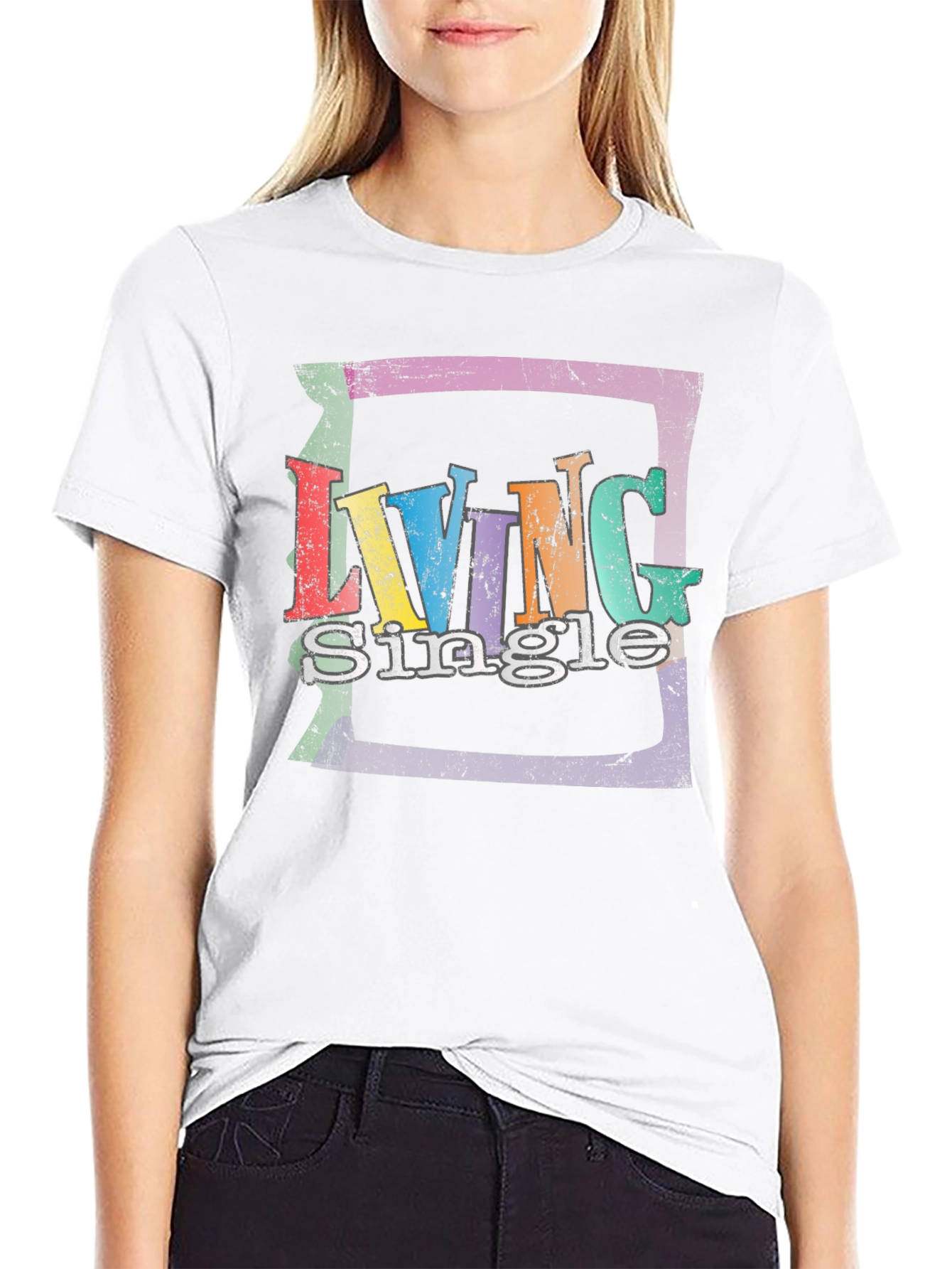 Living Single Black T-Shirt